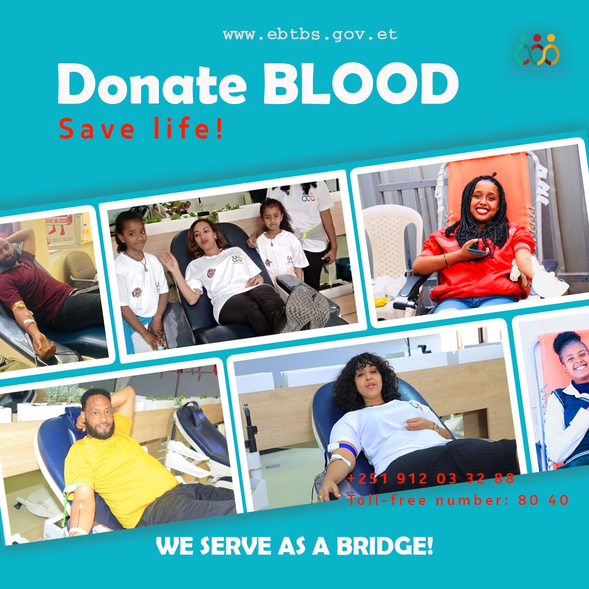 ebtbs64755's tweet image. Donate Blood, Save Lives! ❤️

Your decision today brightens someone else’s tomorrow. Join the life-saving journey and give the gift of hope.

📍 Visit your nearest blood bank today! 📞 Call toll-free: 8040
#BloodDonation #SaveLives #Ethiopia