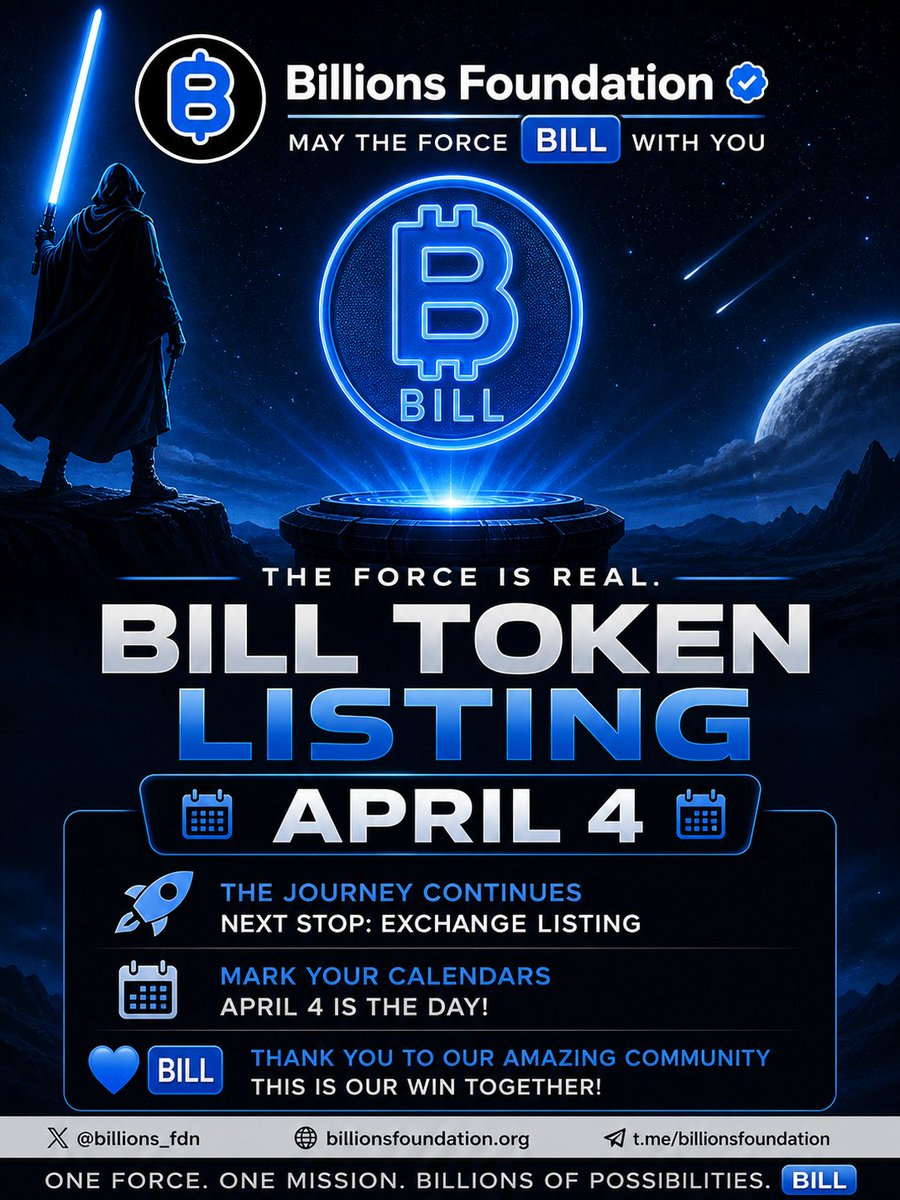 NirobXTrader's tweet photo. 📅 4th May 2026 $BILL loading… ⏳🚀
Are you ready? 👀 #BillionNetwork https://t.co/s0kmajvn9G