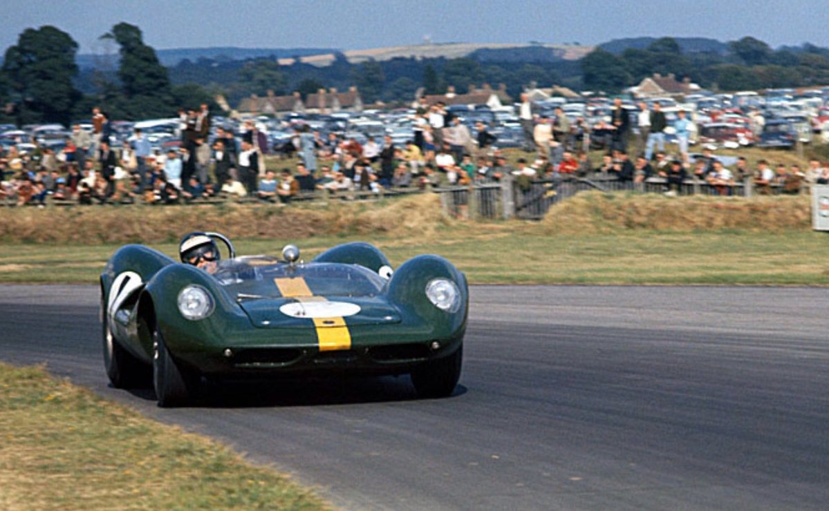 Rinoire's tweet image. #OldSchoolRacing
RAC Tourist Trophy #Goodwood 1964 
#Lotus 30
Jim Clark
12th position