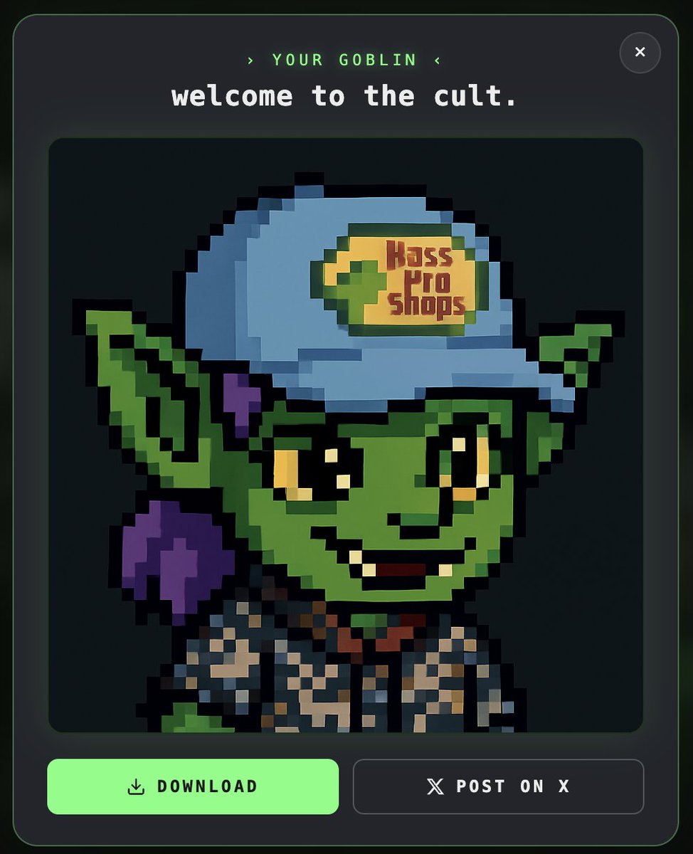 gum_xbt's tweet photo. better start believing.

while every tech company is chasing agi - we have hijacked the ticker.

as @sama puts it: "artificial goblin intelligence achieved"

the goblins are here to take over.
@orangie @poe_real69 @himgajria @Hustletiips 
LLM in 2025
AGI in 2026 

ca : 4hsxz9UDR7kt9HRvpe6GUvMVx1RL6U4U8gMAFDG4pump
