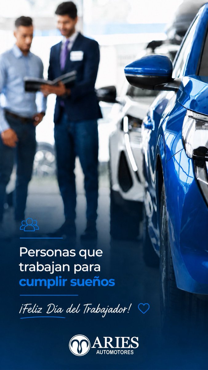 ariesautomoto's tweet photo. Hoy celebramos a quienes hacen posible cada entrega, cada cliente feliz y cada nueva historia.
¡Feliz Día del Trabajador! https://t.co/YWgeY8BJgG