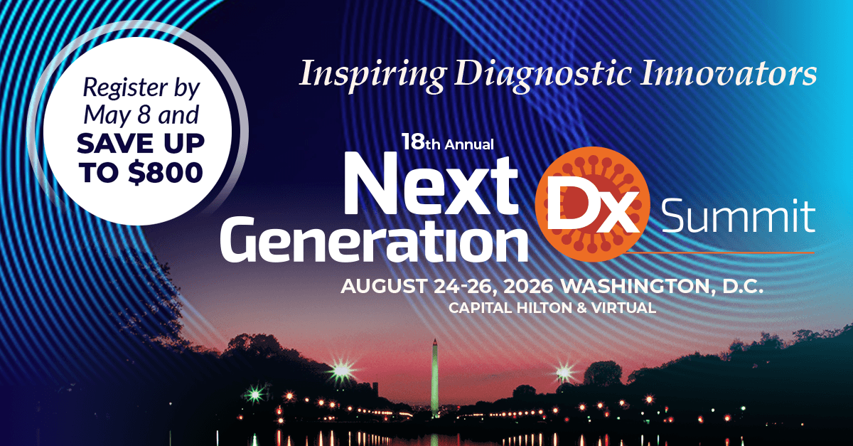 CHI_Healthtech's tweet photo. Early-bird savings end this Friday, May 8 for the Next Generation Dx Summit (Aug 24–26, Washington, D.C. + virtual).

Join 400+ leaders across diagnostics, biopharma &amp; policy.

Secure your spot: https://t.co/znlpbIsSNx

#NGDx #Diagnostics https://t.co/FO3XZdvkdH