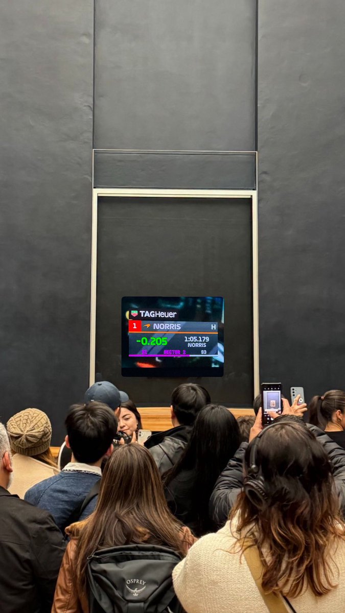 had to put it up in the louvre