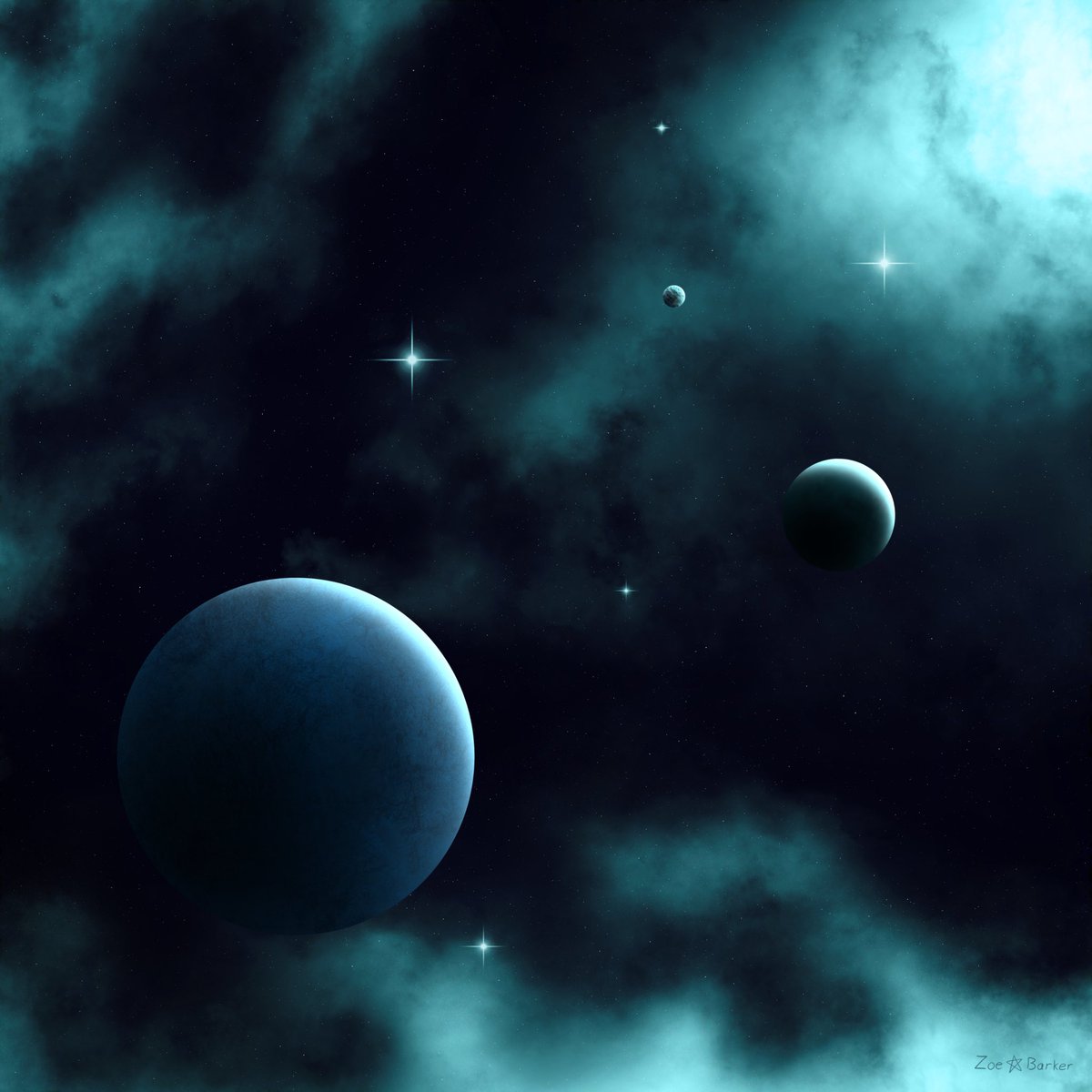 _zbcreative_'s tweet image. Happy National Space Day! I picked out the best art pieces I made to show for this day. ⭐️💫✨🪐🌌

#SpaceDay #SpaceArt #SpaceForEveryone #Procreate