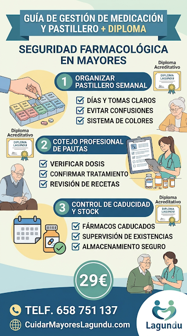 CuidarMayores's tweet image. ¿Vives en #Iruña y te preocupa cómo gestiona la medicación la cuidadora de tus padres? 💊 El pastillero es el punto más crítico del cuidado en casa. En #Nafarroa queremos familias tranquilas y mayores seguros. Abrimos hilo. 👇