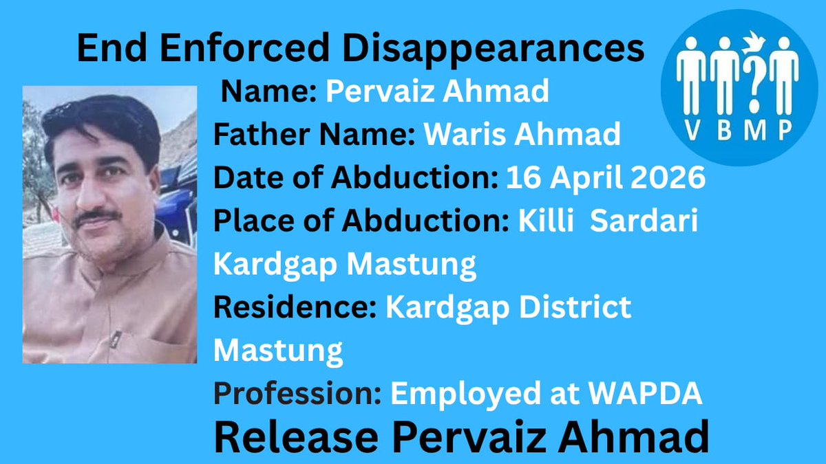 VBMP5's tweet photo. 𝗘𝗻𝗱 𝗘𝗻𝗳𝗼𝗿𝗰𝗲𝗱 𝗗𝗶𝘀𝗮𝗽𝗽𝗲𝗮𝗿𝗮𝗻𝗰𝗲𝘀

#EndEnforcedDisappearances https://t.co/UxDkWBXLES