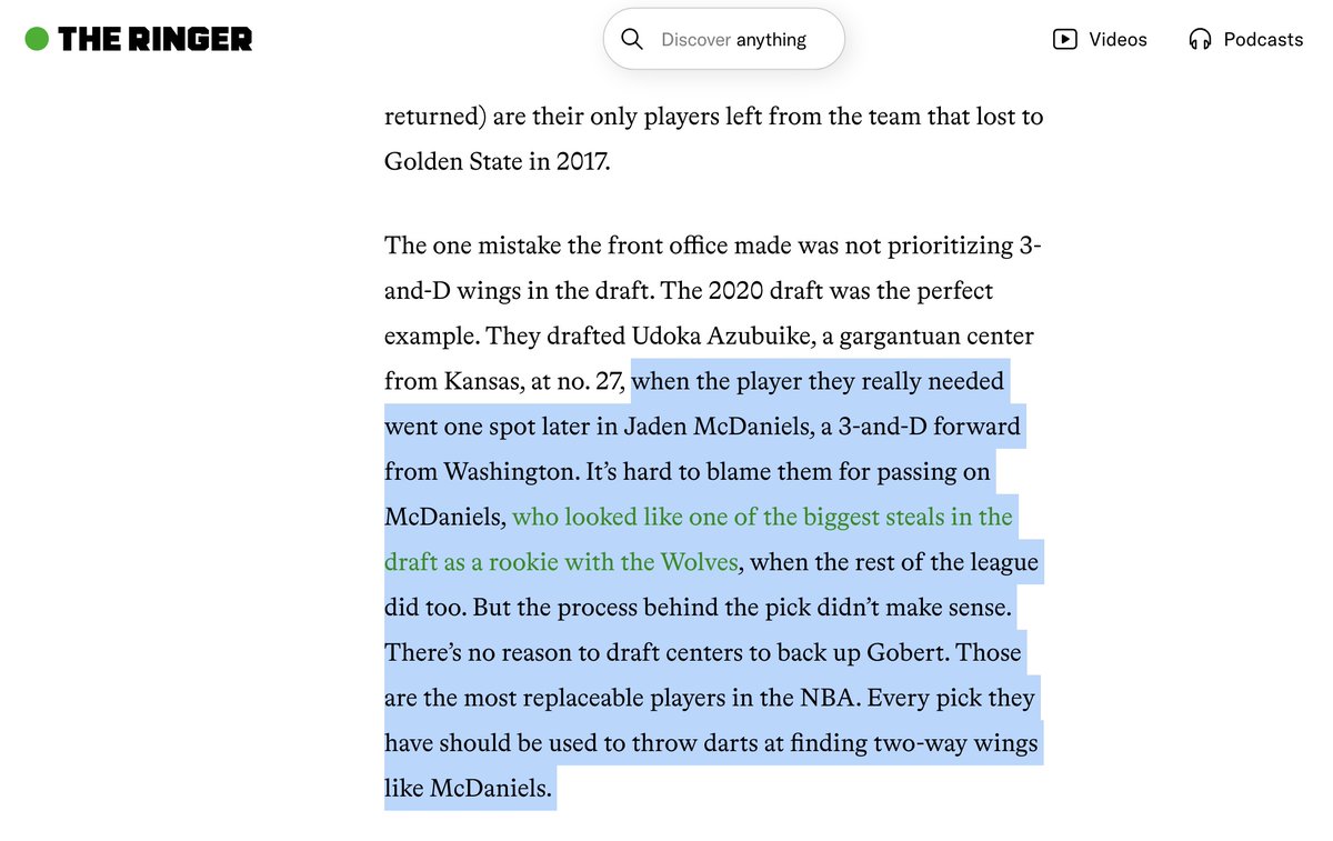 YourManDevine's tweet image. From 2021, about where the Jazz, then about to pivot to a rebuild, went wrong in their efforts to build around Rudy Gobert and a dynamic on-ball combo guard. There's always a Tjarks story. theringer.com/2021/06/19/nba…