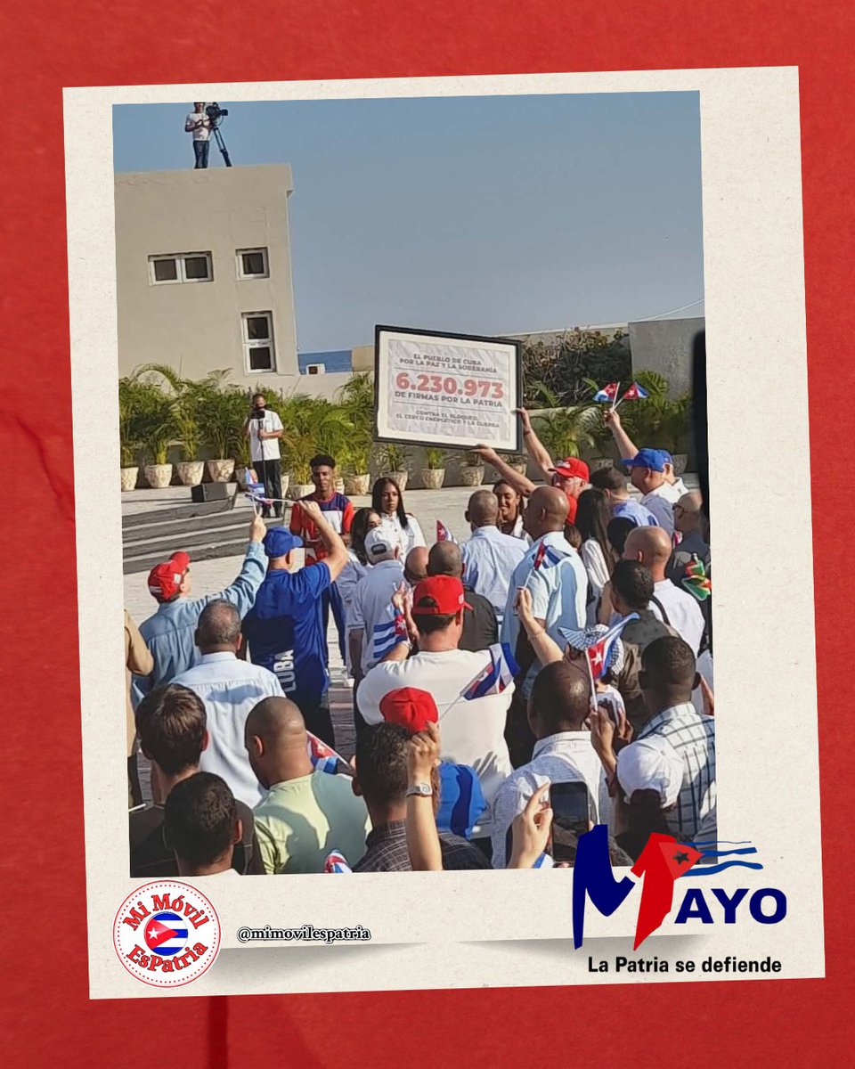 No son solo números, son voces que exigen el fin de la asfixia. 

 6.2 millones de cubanos le decimos al mundo que nuestra soberanía NO se negocia. ¡La razón es nuestro escudo! 🇨🇺🛡️
#MiFirmaPorLaPatria  #LaPatriaSeDefiende

#MiMóvilEsPatria