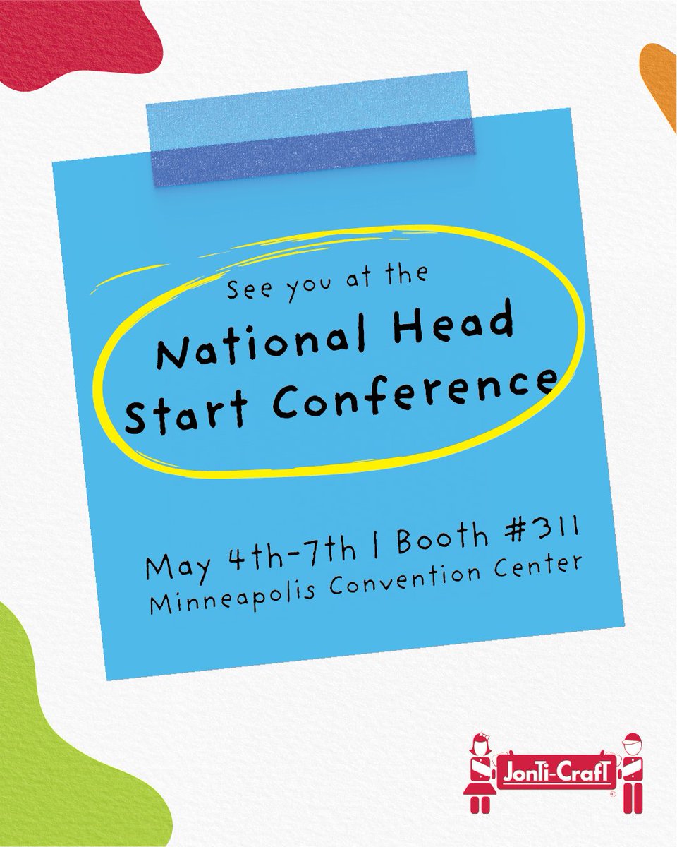 JontiCraft's tweet photo. See you there, Minneapolis! 

We’re excited to be part of the National Head Start Conference from May 4th–7th!

Stop by Booth #311 to connect with us and see how Jonti-Craft® supports early learning environments that inspire. 

#NationalHeadStartConference #JontiCraft https://t.co/0LSBk2rbkG