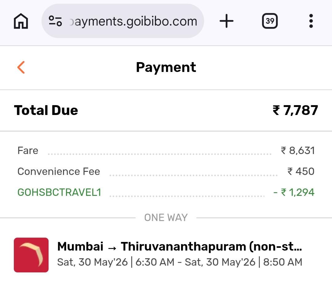PayRyt_In's tweet photo. Same flight, many ways to book 👇

🔹 ₹9,000+ via multiplier platforms, but 15–18% rewards if you’ve got premium cards

🔹 Air India at 6,500 Maharaja Points + ₹1,407 taxes

🔹 ₹8,631 using Amazon Pay via Goibibo (5–10% cashback even with entry-level cards)

🔹 ₹8,156 + CC rewards with Paytm + Times Prime coupon

🔹 ₹7,787 + ~4% back with HSBC T1 (OTA discount + travel rewards)

Same destination, different strategies.

You don’t always need premium cards to save, just the right move at the right time.

PayRyt helps you pick what works ✈️
