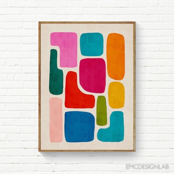EmcDesignLab's tweet image. Colorful Abstract Shapes Print, Colorful Wall Art, Vibrant Colors Prints, Bold Decor, Simple Abstract Bold Wall Art by EmcDesignLab #ModernDesign #AbstractArt #MidCenturyModern #InteriorDesign #ColorfulArtworks #AbstractPrints #ModernDecor 
ift.tt/UOrcbSD