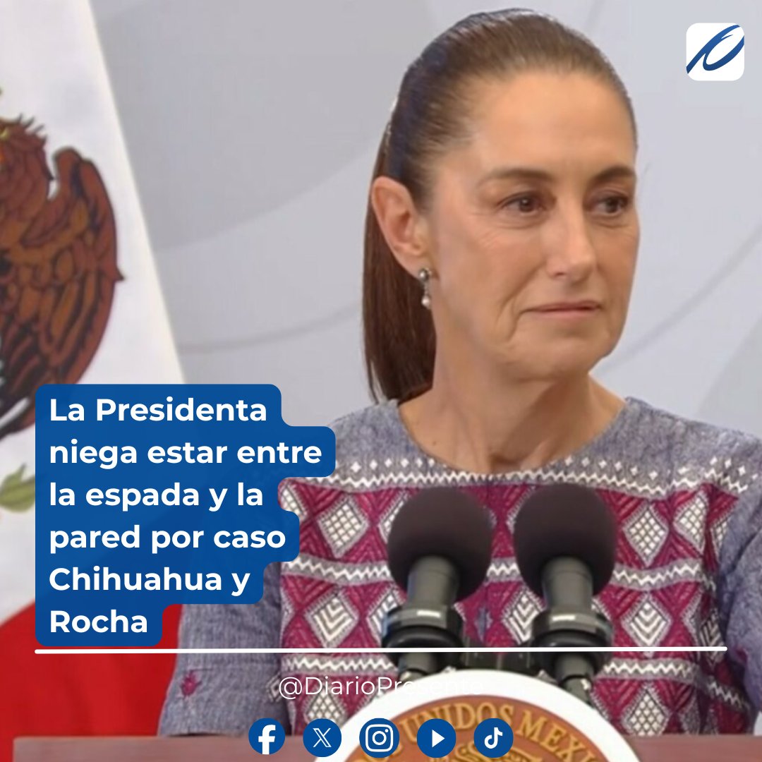 DiarioPresente's tweet image. 🇲🇽#México| La presidenta #Sheinbaum dejó en claro que en nuestro país deciden los mexicanos y que la soberanía no se negocia ante nadie.

✨Síguenos en Redes Sociales

|#Noticia |#México |#DiarioPresente