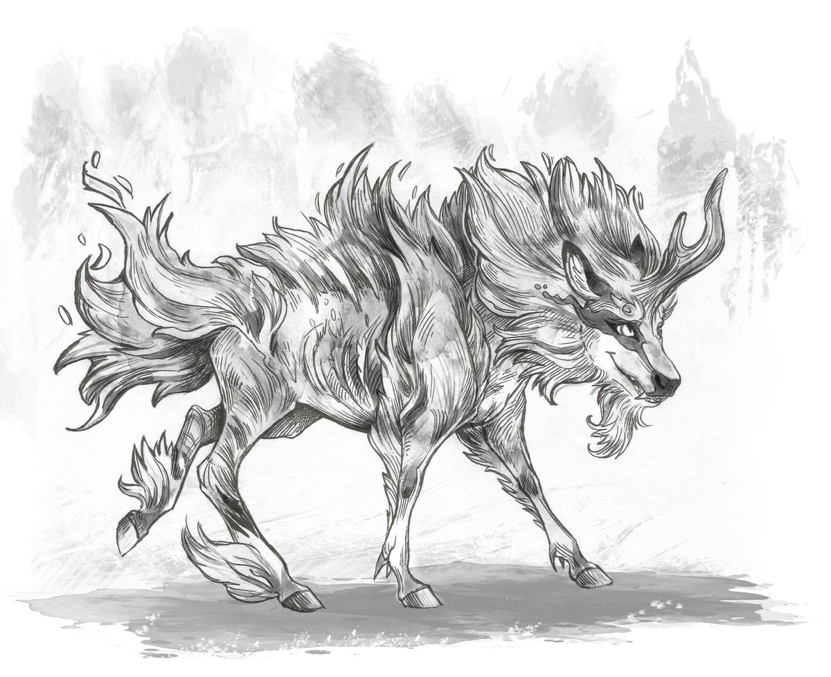 Taski_Guru's tweet image. Line art of fantasy kirin adoptables (closed)
#lineart #kirinoc #unicornoc #line_art #forest_spirit #equine #qilin