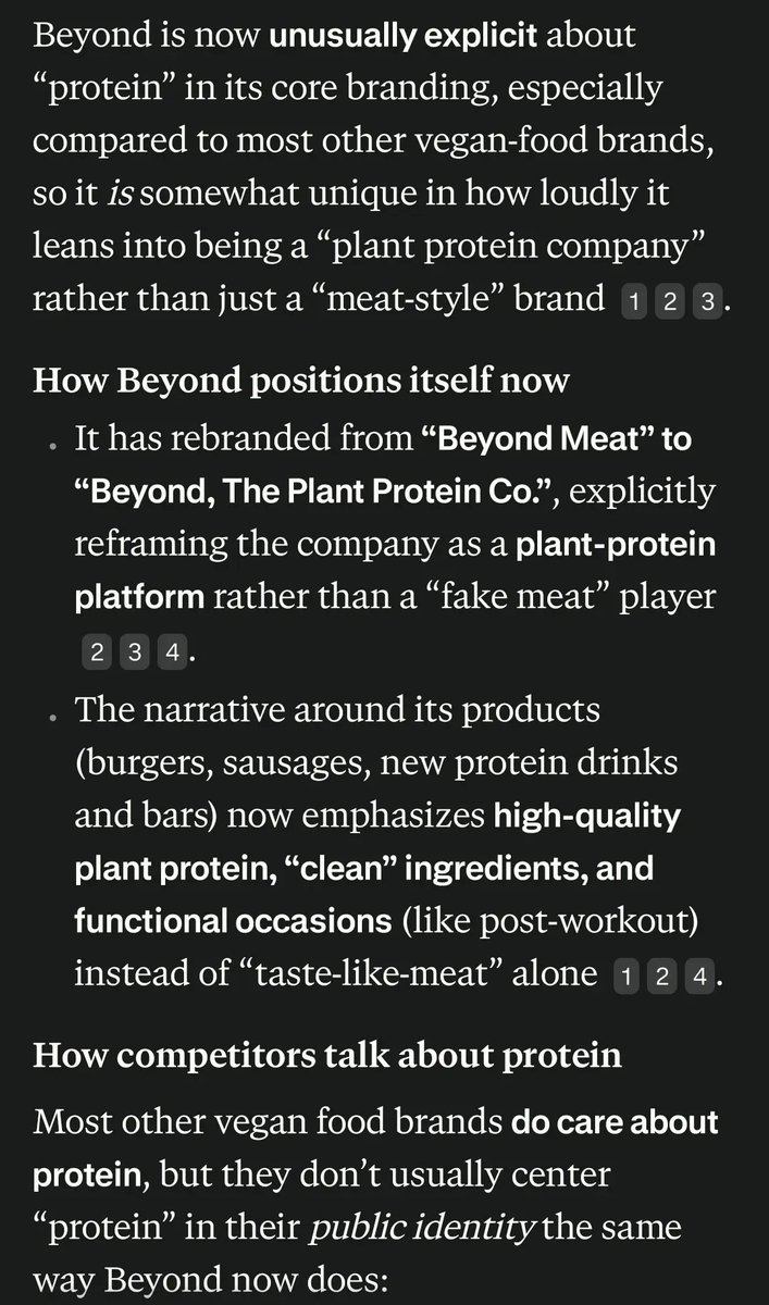 $BYND

On the military deal angle, this is the part people are missing.

Beyond is not positioning itself as just another fake meat brand anymore. It is leaning hard into plant protein, cleaner ingredients, and functional use cases.

That matters.

If the Army or any large