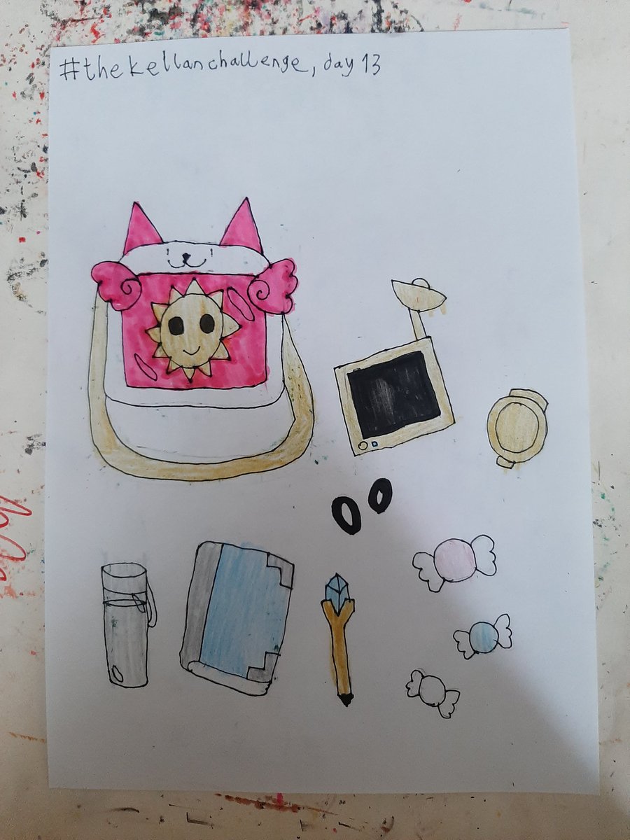 pequodthesleek's tweet image. Day 13 of #thekellanchallenge, what is in her bag. Kellan is ready for every occassion, as her bag is full of supplies. She also carries a lot of trinkets.
#artoflegends #backlog