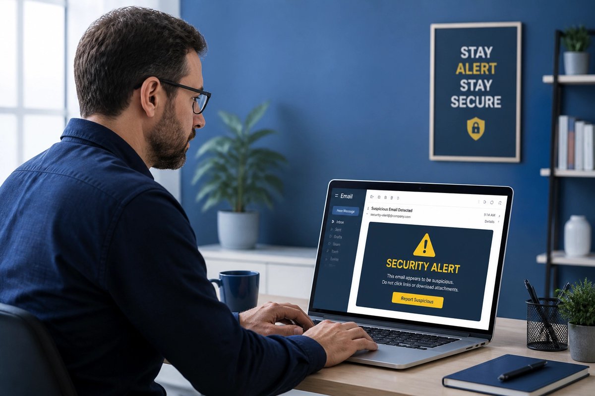 TaskAlign's tweet image. Is your client email actually from an AI scammer? 🧐 Security is getting high-tech. Check out our new guide to locking down your M365: taskalign.com/blog/microsoft…. Support: (209) 322-9702. #CentralValley #ITSupport