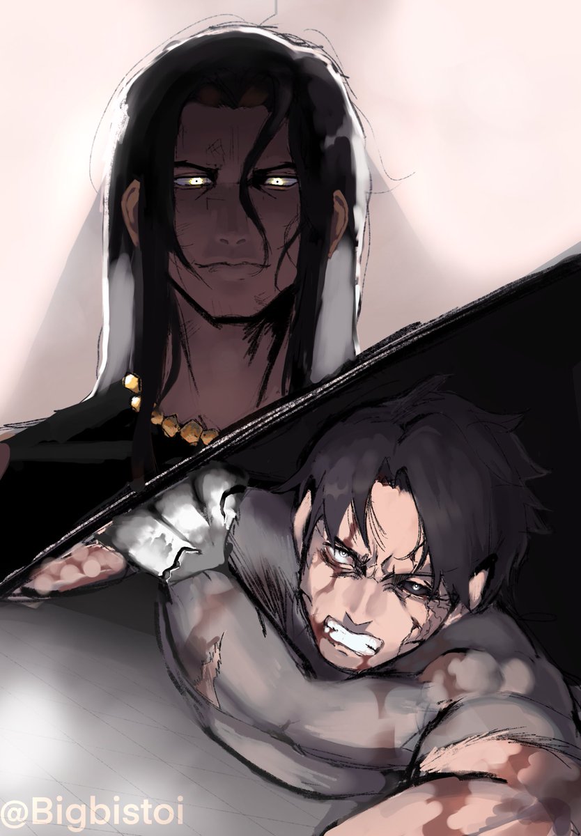 Bigbistoi's tweet photo. Big Big shadow slave spoiler don’t look if ur not caught up

#shadowslave #fanart #art https://t.co/4zfapjf0Yv