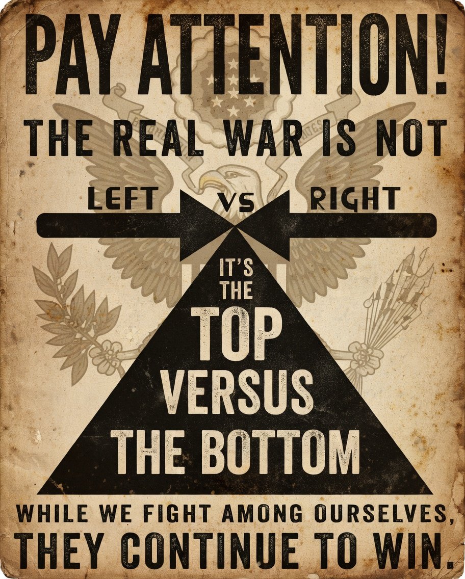 SemperVeritasX's tweet image. There are powerful forces in our world that are frantic to herd us back into our ideological silos, pitting us against one another in endless culture-war distractions, while our nations are quietly converted from prosperous republics into soulless corporate fiefdoms, and free