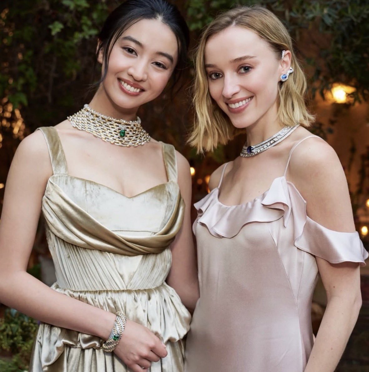 Phoebe Dynevor and kōki at Louis Vuitton’s high jewelry event in Morocco✨