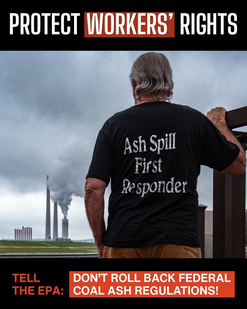 AppVoices's tweet image. This #MayDay, we honor the workers who power our communities — and their right to safe, healthy jobs. Rolling back #coalash protections risks toxic exposure for workers &amp;amp; neighbors. Tell the #EPA: No rollbacks on coal ash safeguards. loom.ly/chrYSeM