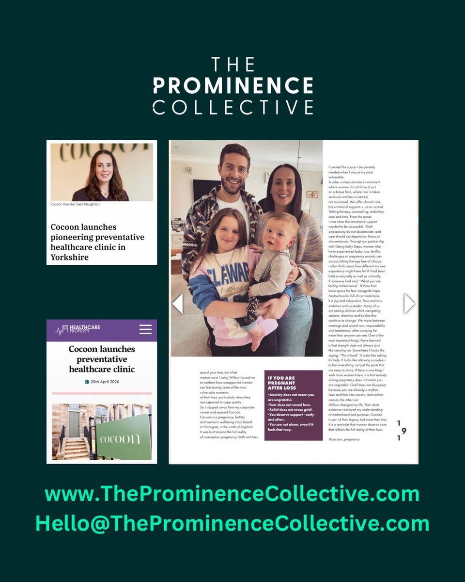 ThePromColHQ's tweet image. More media momentum for our client Cocoon and founder Sam Naughton 👏

As the business continues to scale, we’re seeing strong coverage land around its expanding healthcare offering, spanning preventative health, diagnostics and early detection 🗞️

#Healthcare #BrandGrowth