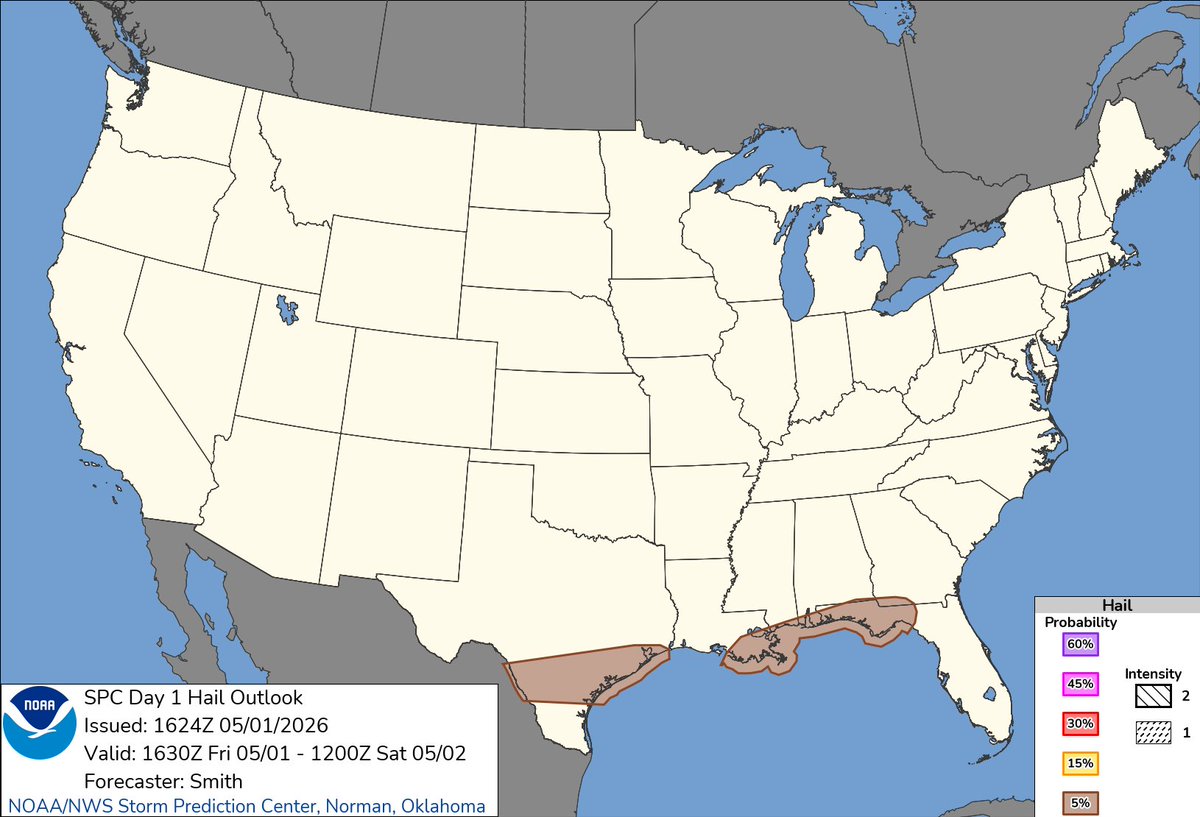 PDRintel's tweet photo. Thursday April 30th 2026 13 hail storms in 1 states (TX) - https://t.co/fde7cmKsyS + Hail Maps ~ checkout https://t.co/VHx2Vty1Gq https://t.co/5JIbl8NriM
