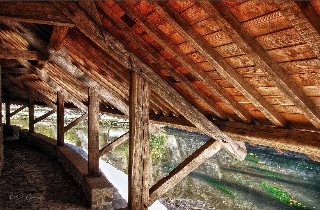 CGryph's tweet image. Lavoir de la Garenne, au bord de la Marle à #Vannes, à deux pas des remparts.