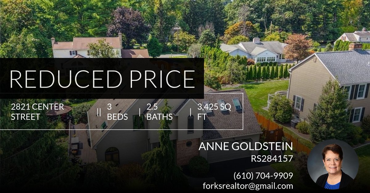 AnneGoldstein's tweet photo. 📍 Reduced Price 📍 This recently reduced home at 2821 Center Street in Bethlehem City won't last long, so, don't wait to set up a showing! Reach out here or at (610) 704-9909 for more information! https://t.co/AvRKRkgsFU https://t.co/y5Tg5cqD80