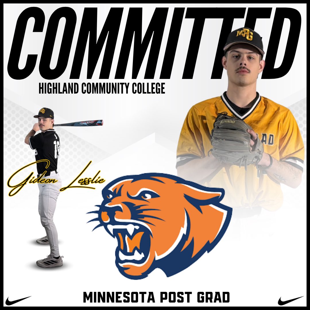 MPGbaseball's tweet photo. ‼️COMMITTED‼️

Congrats to IF Gideon Lesslie on his commitment to Highland Community College!

  @LesslieGideon   🔜  @HCC_Cougars 

The Cougars are getting a versatile infielder and fierce competitor who consistently finds barrels at the plate!

#GoCougars 

#MPGBaseball #PostGrad #GapYear #Committed #MinnesotaPostGrad