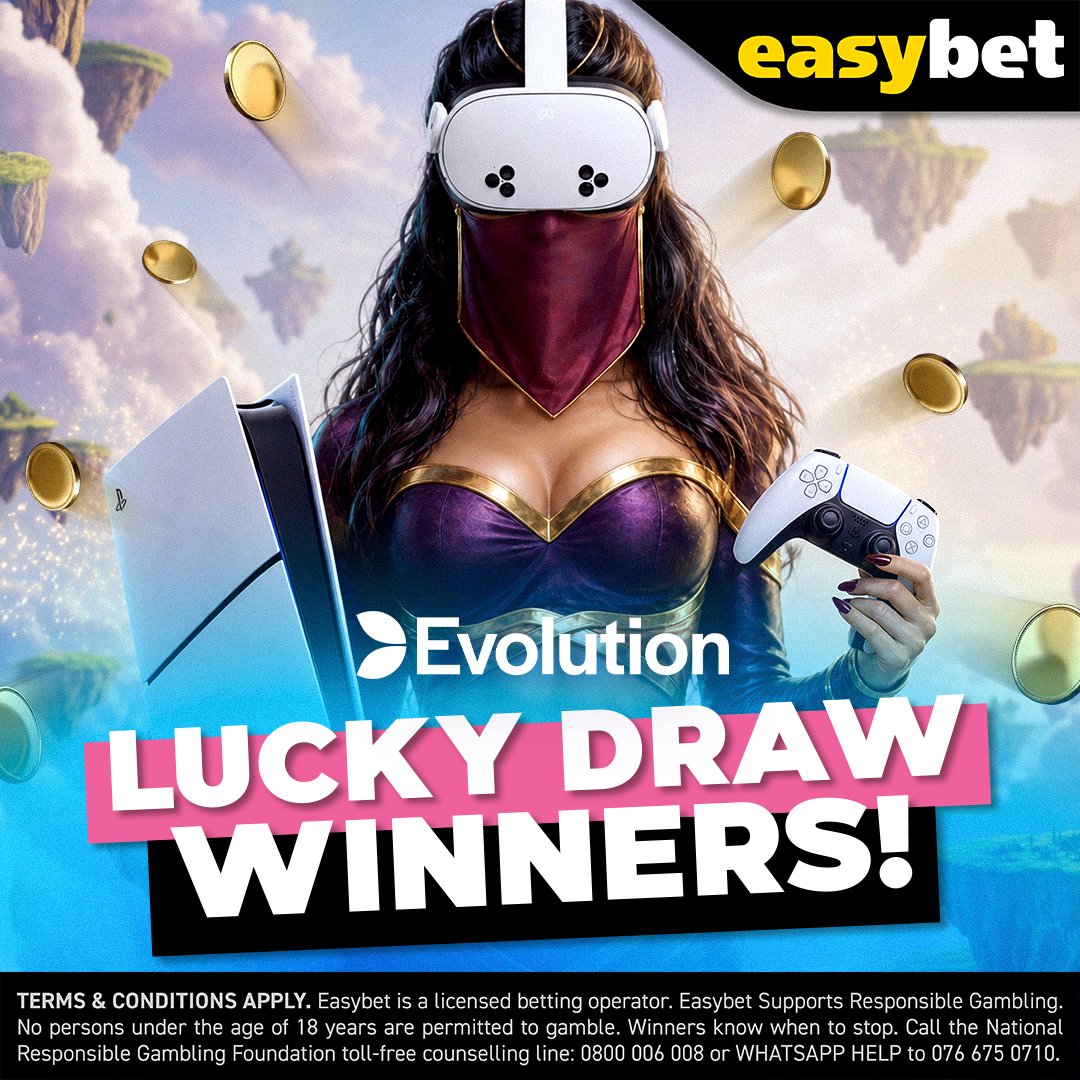 Easybet_SA's tweet image. Final draw winners are in 🎉🔥

This week’s winners 👀
🎮 PlayStation 5 Slim Digital Edition – Adrienne H.
🥽 Meta Quest 3S (128GB) – Troy-Dean L.

That’s a wrap on this one… but more promos are waiting 👀

Explore more now: bit.ly/ebps

#Easybet #LuckyDraw #Winners