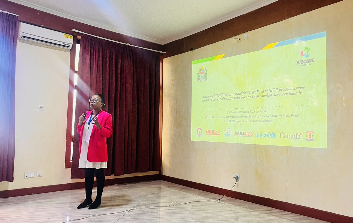 Wecare_or's tweet photo. Day 2 highlight at the National Adolescent &amp; Youth Symposium 2026: We presented our oral abstract on STI self-testing as a scalable entry point to HIV prevention among AGYW in Dar es Salaam.

Great discussions on community-led advocacy and scaling youth-centered solutions. https://t.co/1BGOWWCDgc