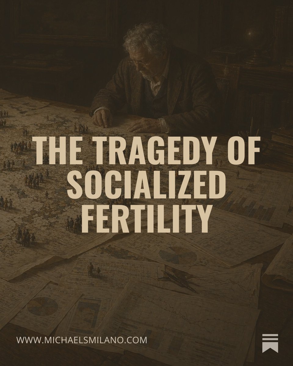 MichaelSMilano's tweet photo. When population becomes a matter of central planning, incentives shift and reproductive behavior follows.

Forecasting the outcome is another question entirely.

Read the full essay: https://t.co/JEkRrITsF4 https://t.co/iqM43OOlGD