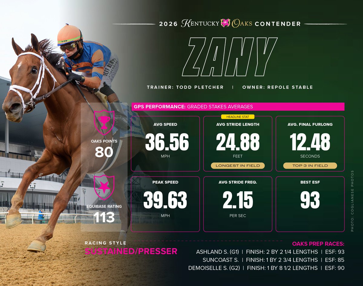 Comparing #KyOaks contenders EXPLORA, ZANY, PROM QUEEN and PERCY'S
