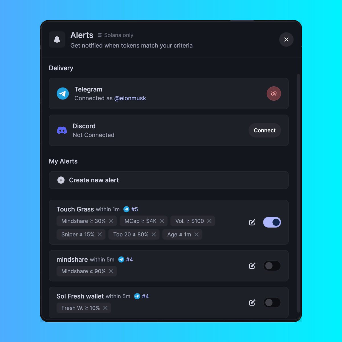 Cielo | Wallet Intelligence, Tracking + Trading tweet media