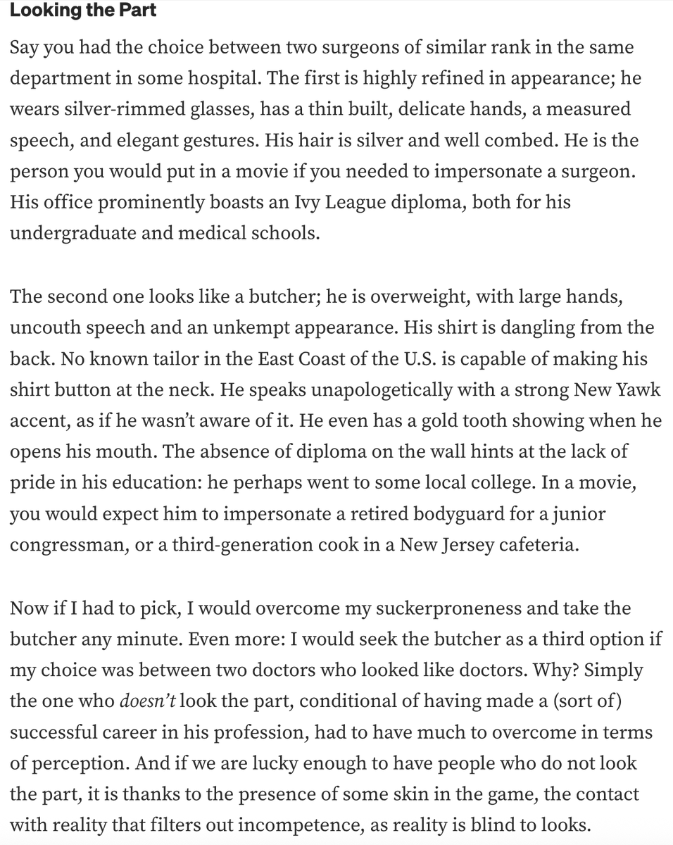 jonatzer's tweet photo. @Clara_Gold privileges often come at a cost
@nntaleb has a similar argument about looks https://t.co/V2vXNZsV1l