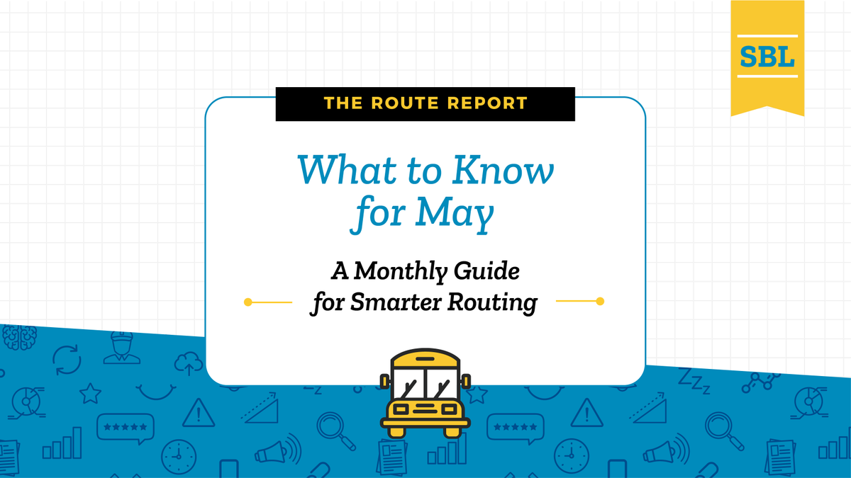 SchBusLogistics's tweet photo. May is wrap-up month for transportation teams. Read this month’s Route Report for the smart checks that make summer smoother.  🔗 https://t.co/CvNk1ZVCfG https://t.co/N9G0cr8YA7