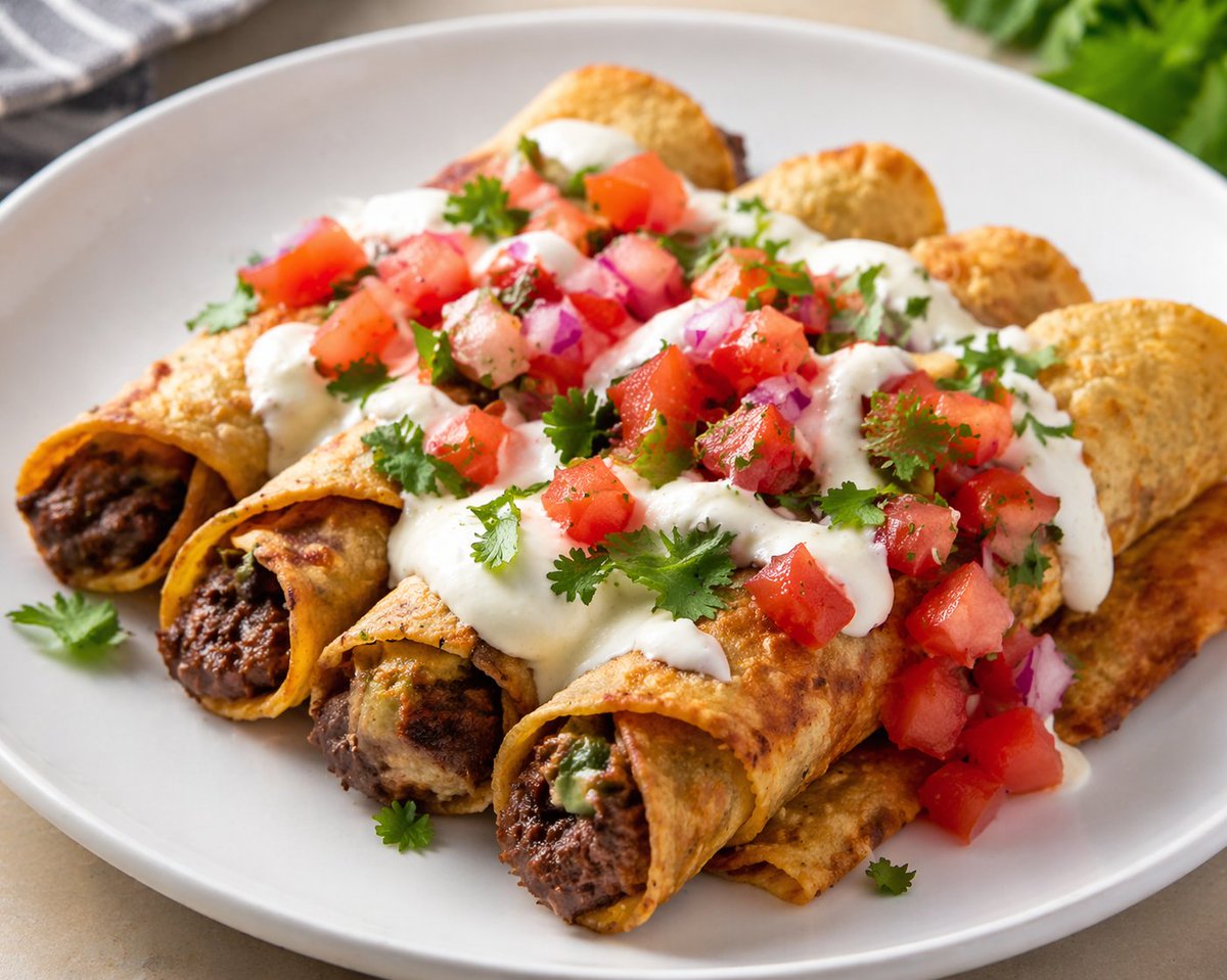MaddockIns's tweet photo. This month's recipe: Avocado Black Bean Taquitos 🌮

Crispy, colorful, and easy to make with black beans, avocado, Pico de Gallo, and Greek yogurt.

Read it here:
https://t.co/qn7QfqrcWN

#HealthyRecipe #MaddockAndAssociates #SummertimeRecipes https://t.co/vpUf37RNig
