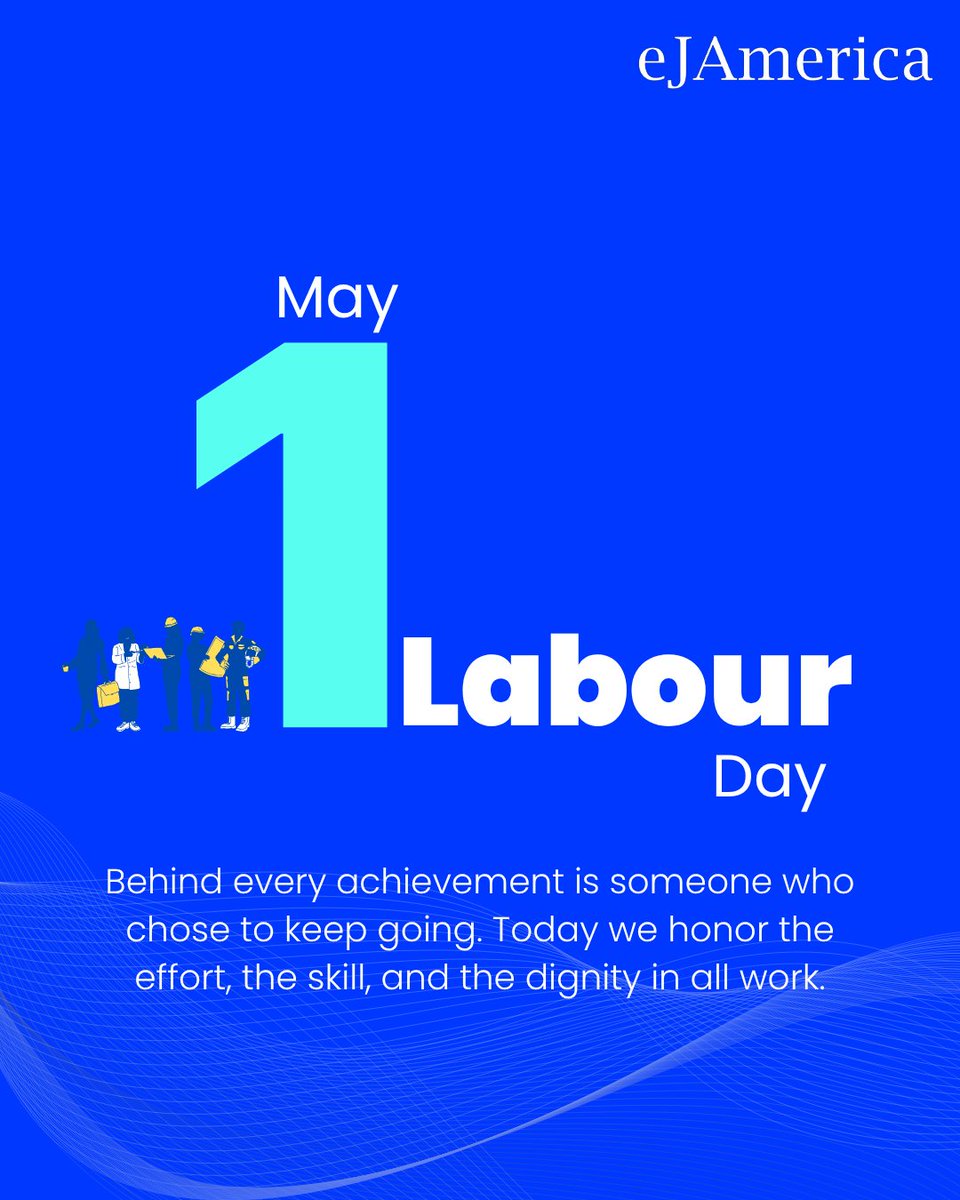 ejangar's tweet image. On this International Workers' Day, we celebrate the dedication, resilience, and hard work that build our world every day.
Here’s to the hands and minds that keep everything moving forward. 

#LabourDay #InternationalWorkersDay #Workforce #EmployeeAppreciation