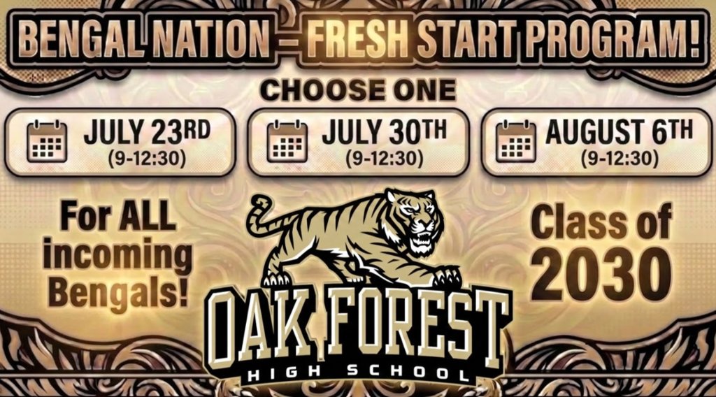 Oak Forest High School tweet media