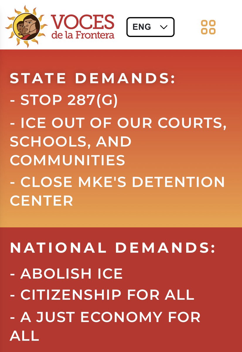 TomTiffanyWI's tweet image. Here are the demands from the group Democrat candidates are protesting alongside today:
-Mass amnesty
-No immigration enforcement

This comes after a repeat-offense drunk driving illegal alien was released in sanctuary Dane County and later went on to kill two teenagers.