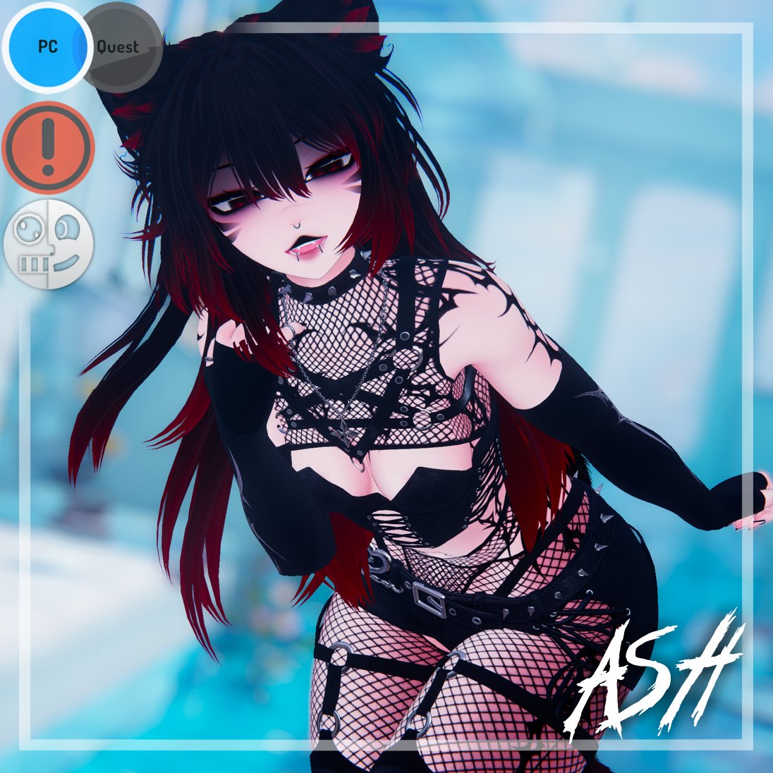 SaKuu__VR's tweet photo. ⟢-[ Ash is out now! ]-⟢

#VRChat #VRChatAvatar #Avatar https://t.co/ysgn3JiU73