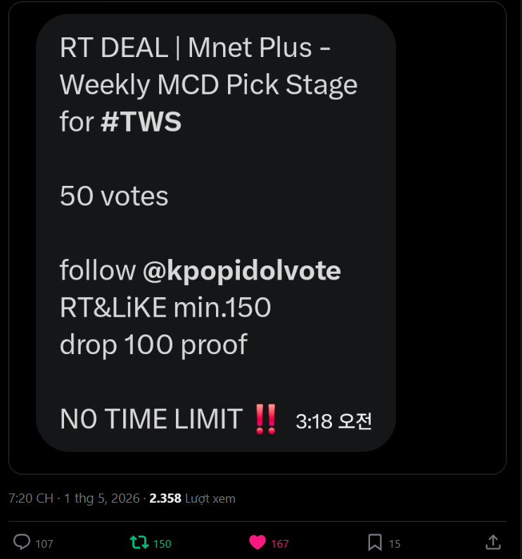 va_vnese's tweet photo. @fireconfetti42 @kpopidolvote Done for TWS https://t.co/M6yflcoIf6
