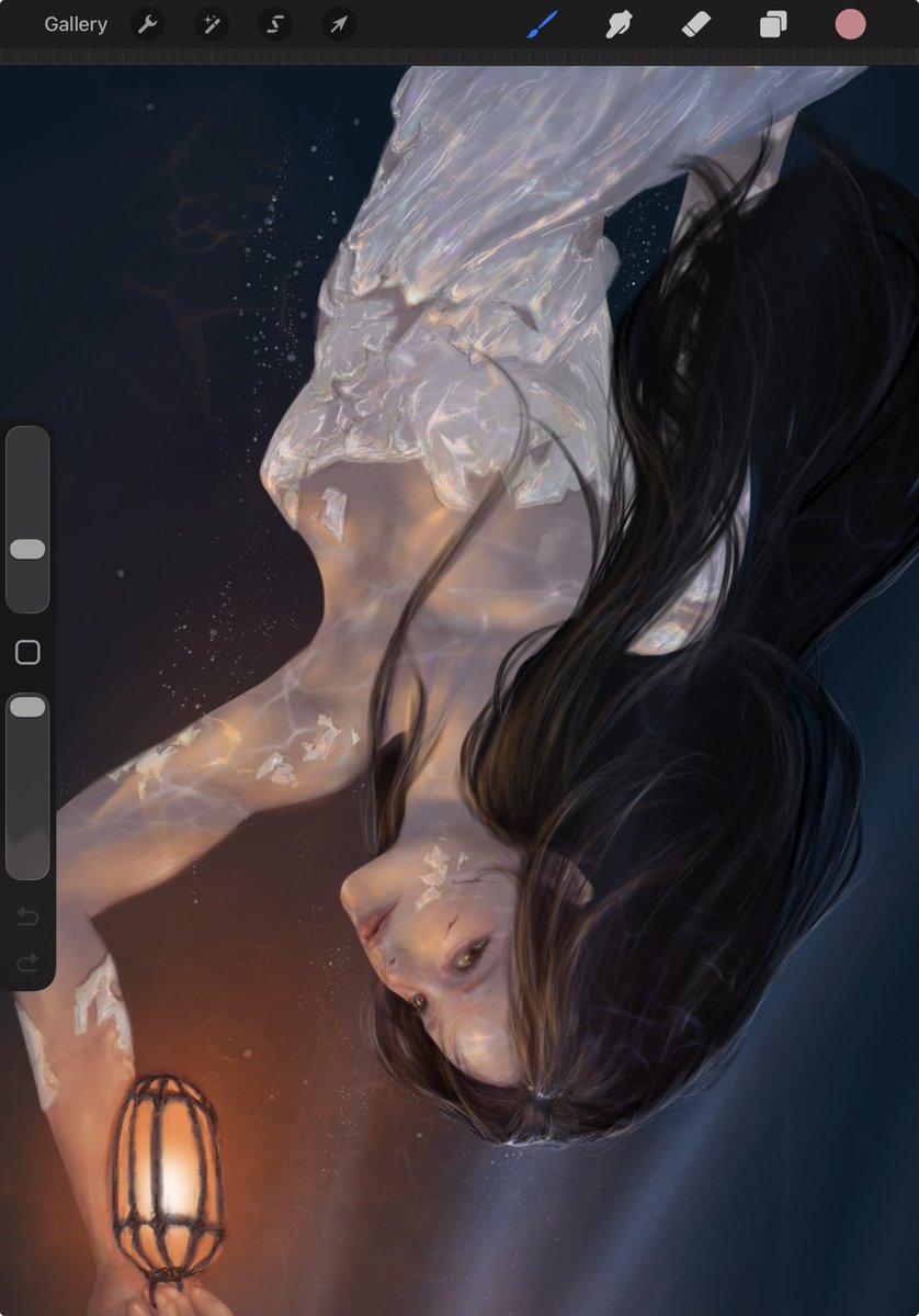 Fioshhh's tweet image. A girl from a pearl #underthesea 
#procreateart #digitalillustration #digitalpainting #conceptart 
#artoftheday #artistsonx #originalcharacter #artshare #artmoots