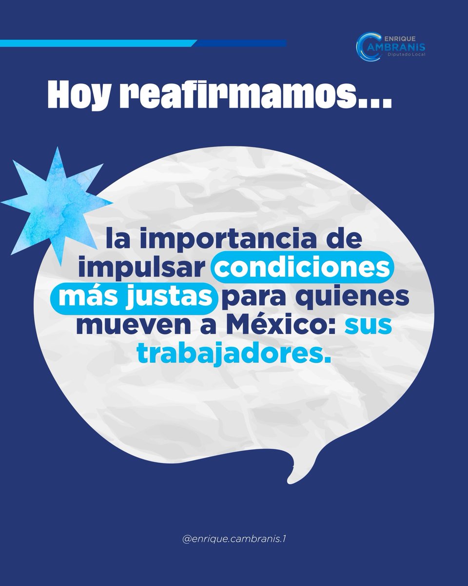 ECambranisT's tweet photo. Hoy reconocemos a las y los trabajadores que con su esfuerzo diario impulsan a México. 🇲🇽

Seguimos defendiendo condiciones laborales más justas y dignas para todas y todos.

#DíaDelTrabajo #PAN #AcciónNacional #Veracruz #EnriqueCambranis https://t.co/Mkb0GJvAyZ