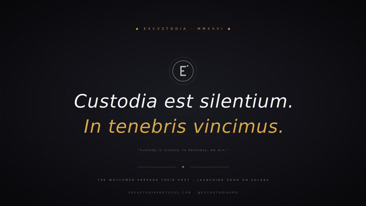 EXCUSTODIA PROTOCOL tweet media