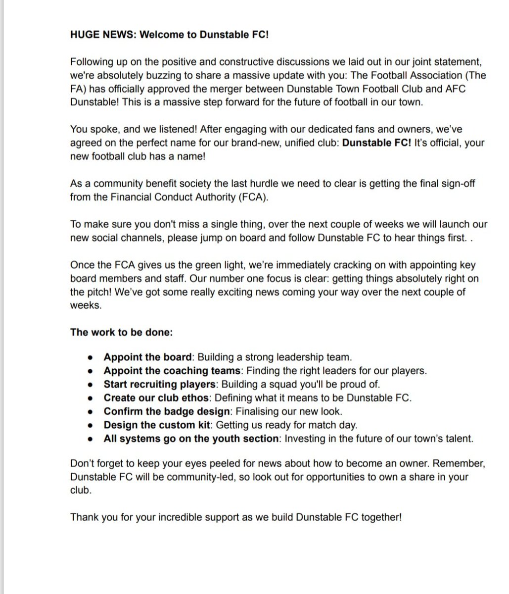 AFC Dunstable tweet media