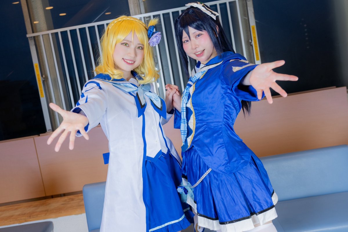 hamumo_'s tweet photo. 【Cosplay】

ラブライブ!サンシャイン!!
🐬松浦果南 @hamumo_
✨小原鞠莉 @yurian_lovelive

撮影
@Flauros5 様 https://t.co/EGt4dofFUm