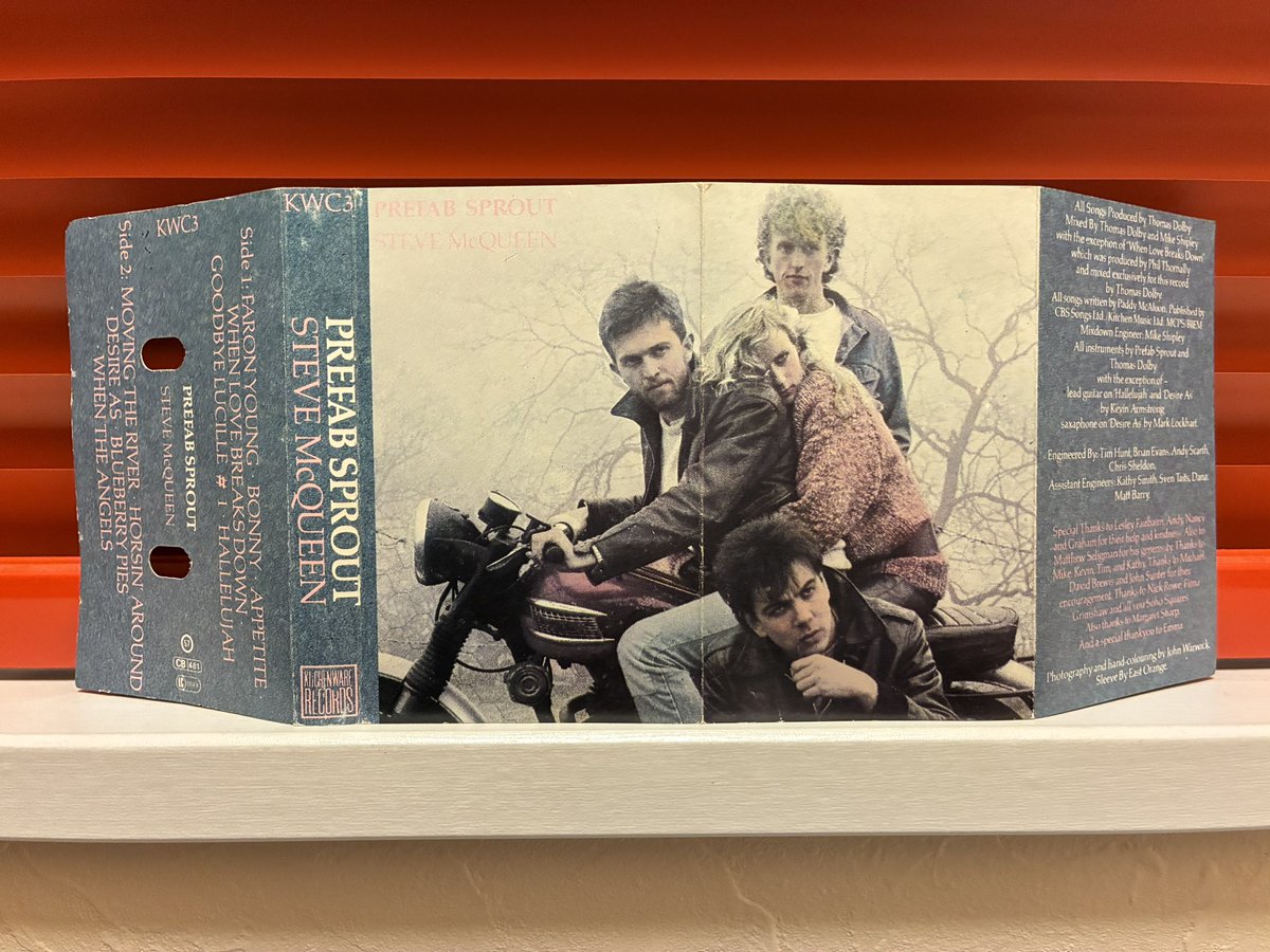 masuya57577's tweet image. Prefab Sprout_Steve McQueen（英 
Kitchenware Records KWC-3）
 #NowPlaying
 #cassette