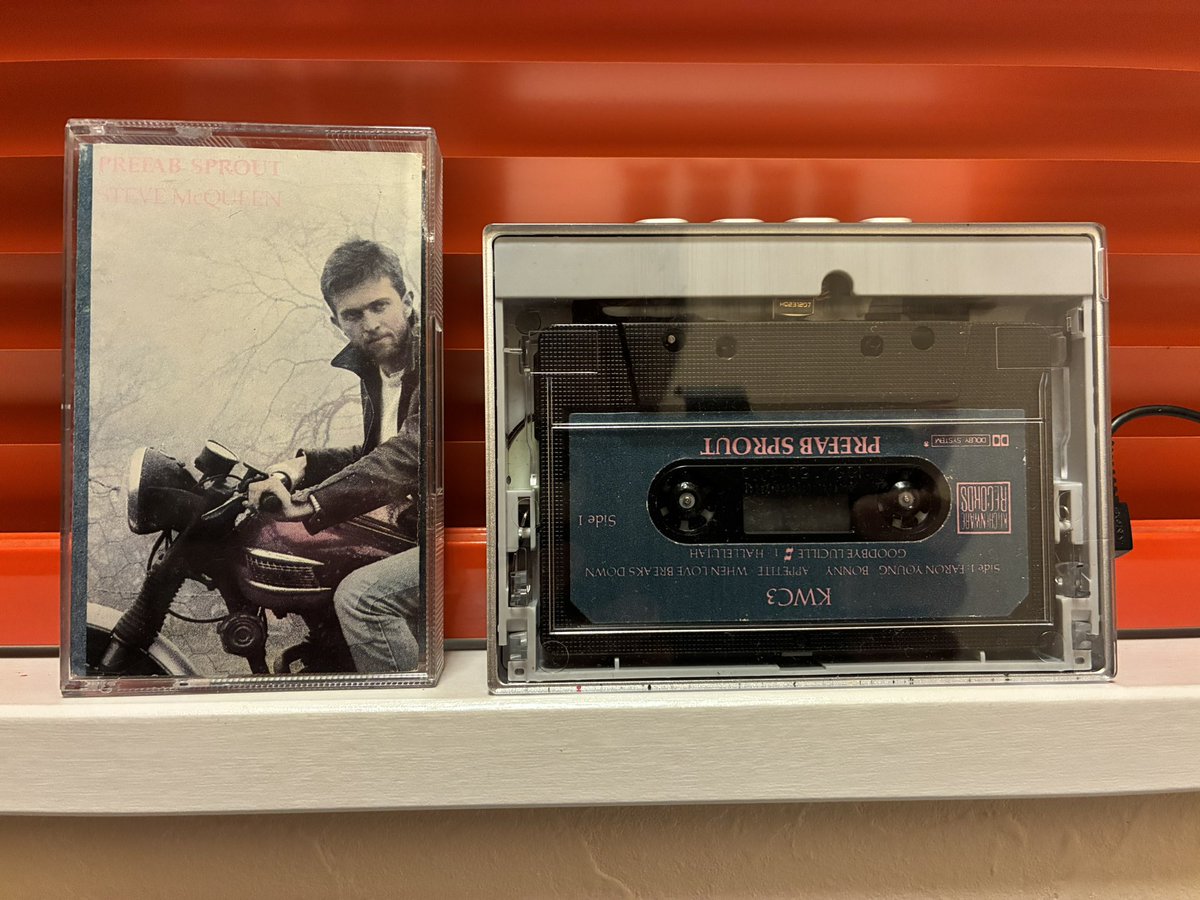 masuya57577's tweet image. Prefab Sprout_Steve McQueen（英 
Kitchenware Records KWC-3）
 #NowPlaying
 #cassette