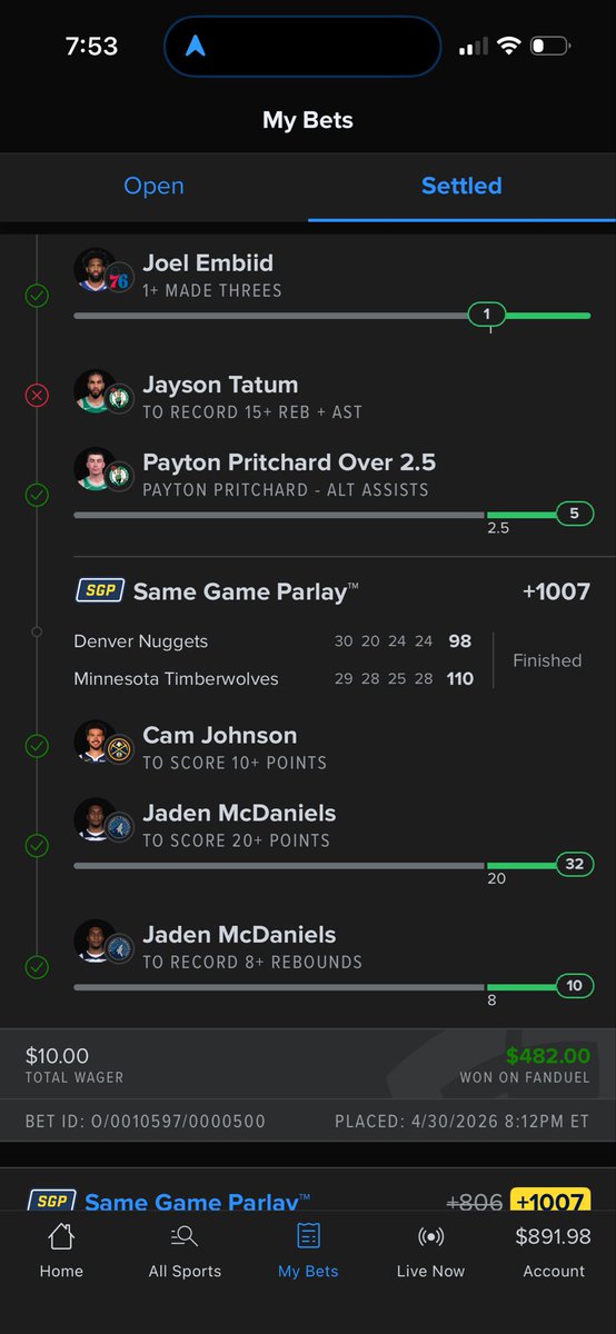 RuppWorker's tweet photo. @CodyBrownBets Bet Protect is so clutch https://t.co/xim3zyl6kk